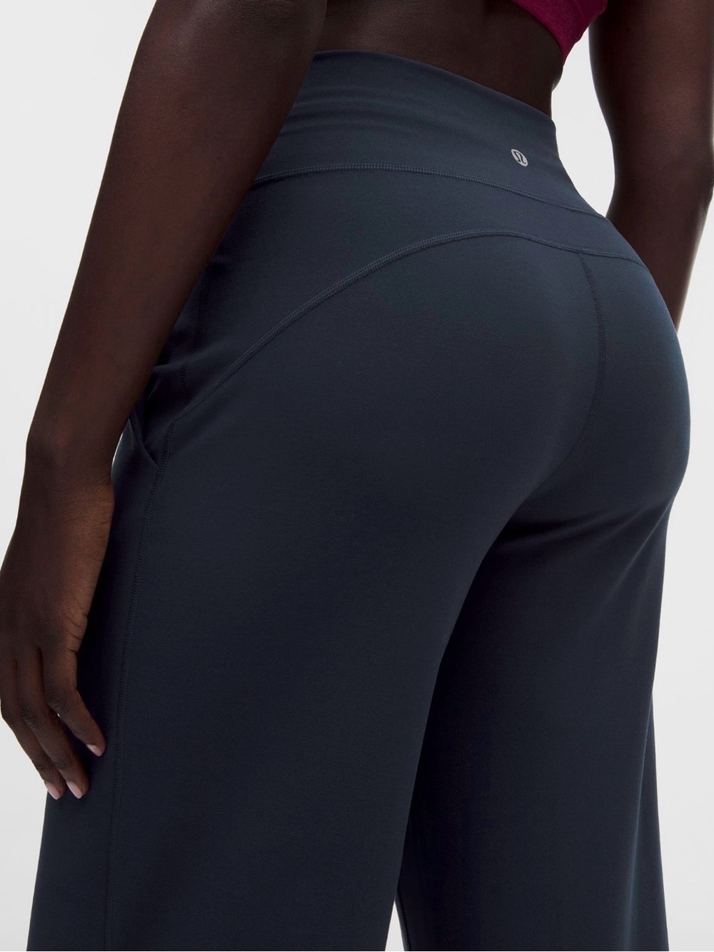 lululemon athletica Navy Wide-Leg High-Rise Active Pants - Picture 6 of 7
